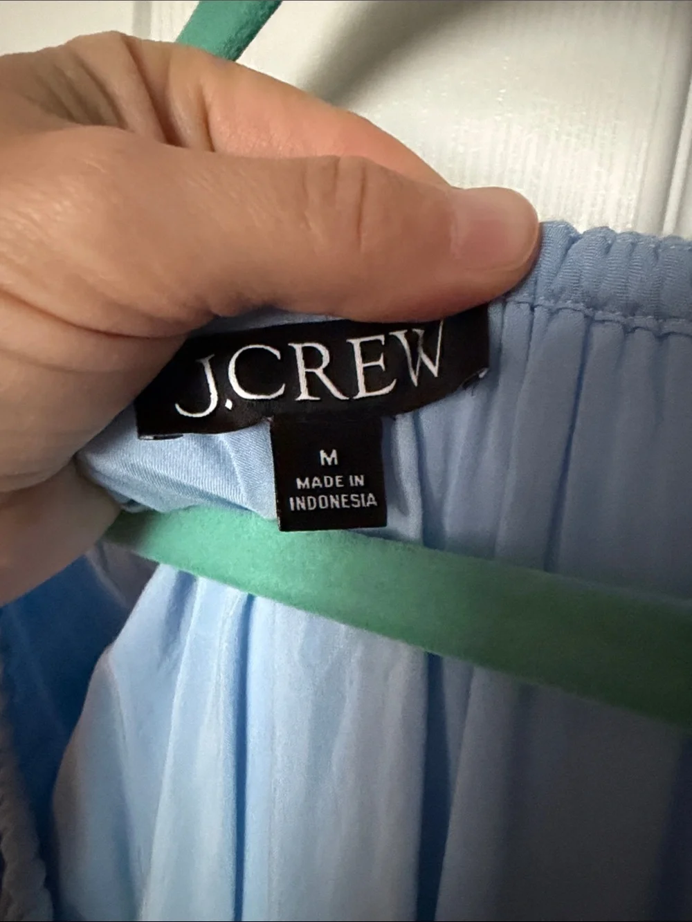 J. Crew Light Blue Maxi Dress with Smocked Waist